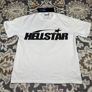 Hellstar Logo White T-Shirt Men’s Size Large
